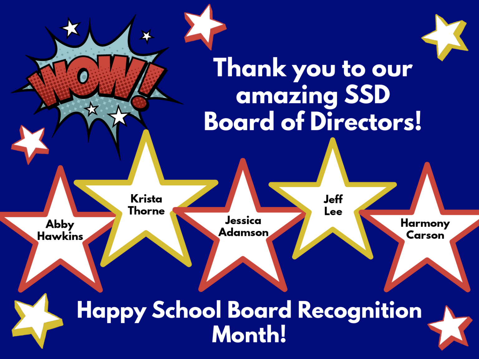 School Board Recognition Month Sherwood School District